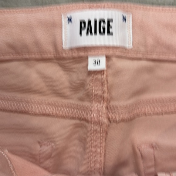 Paige Verdugo Crop Pink Jeans Sz 30/L - Picture 2 of 12